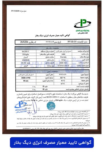 انرژی گواهینامه ها و افتخارات